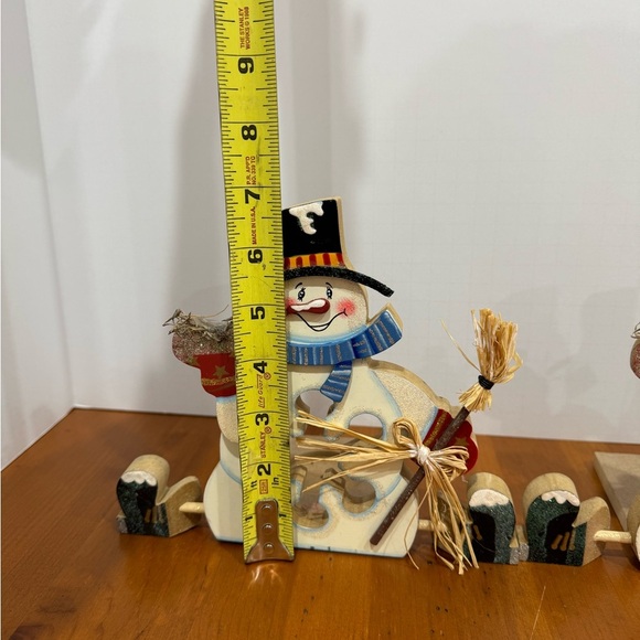 Festive Snowman Decor Set candle holders - Picture 5 of 7